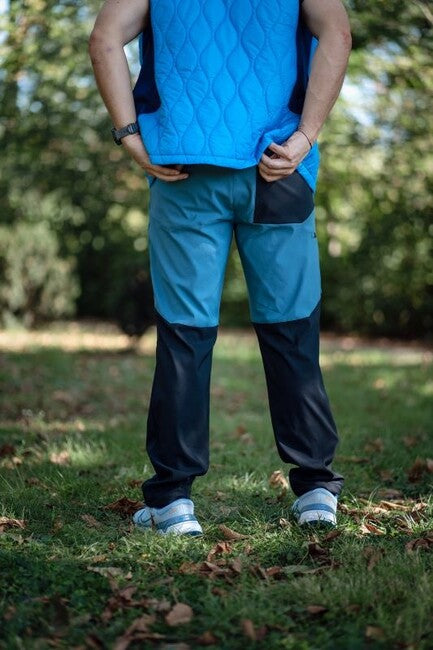 HUSKY Kavia Men's Softshell Pants, Turquoise/Black