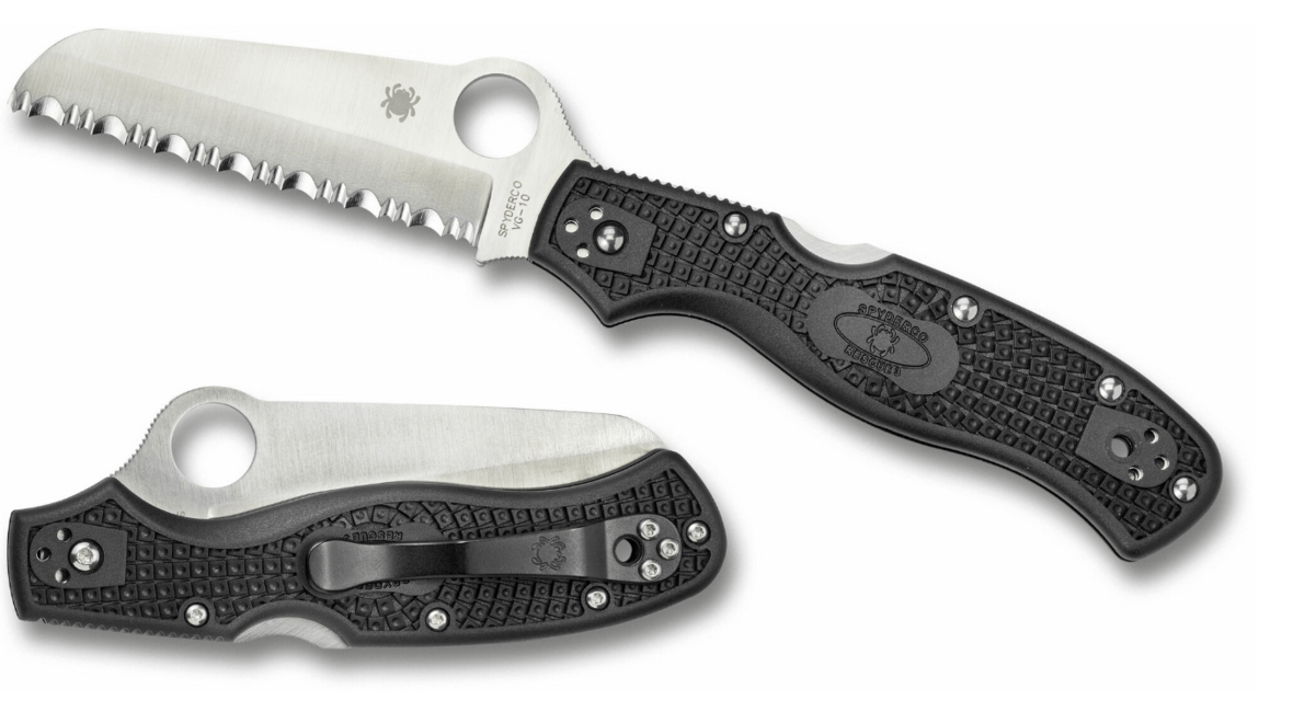 Spyderco Rescue 3 Folding Knife, Black, FRN, 9.3cm