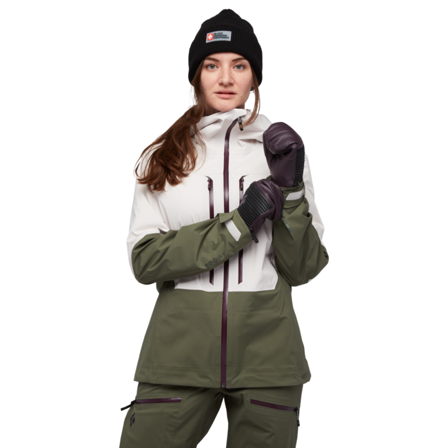 Black Diamond Women's Recon Lt Stretch Shell Ski Jacket, Ice Pink-Tundra