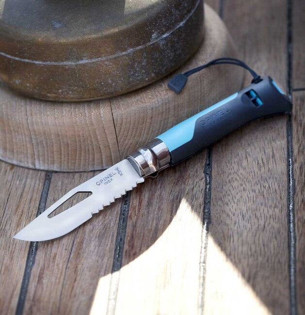 Opinel Outdoor N°08 Folding Knife, Blue