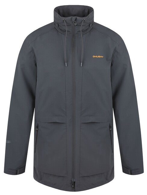 HUSKY Men's Hardshell Jacket Nevr M, Dark Grey