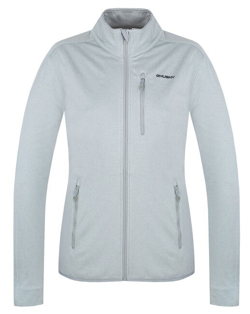 HUSKY Ane women's zip-up sweatshirt, light grey, L