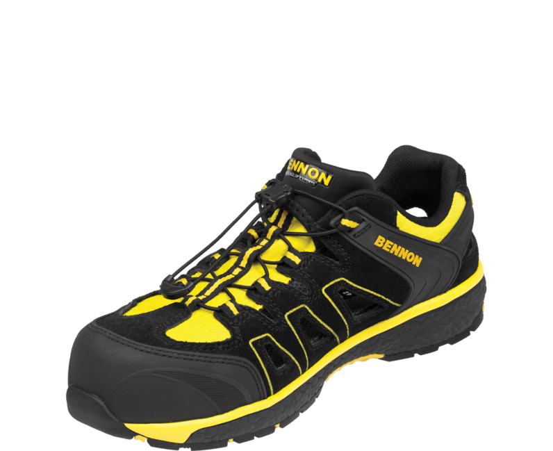 BENNON Bombis S1 ESD NM Work Sandals, Yellow