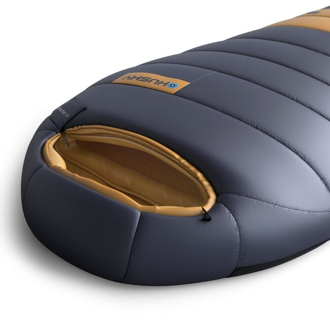 HUSKY Dexter Short Winter Sleeping Bag -15°C, Navy Blue/Orange