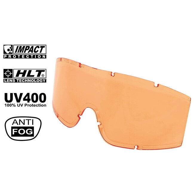 MFH Replacement Lenses for KHS Tactical Glasses, Orange