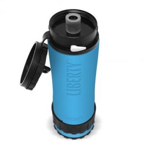 Lifesaver Water Filtration and Purification Bottle 400ml, Blue