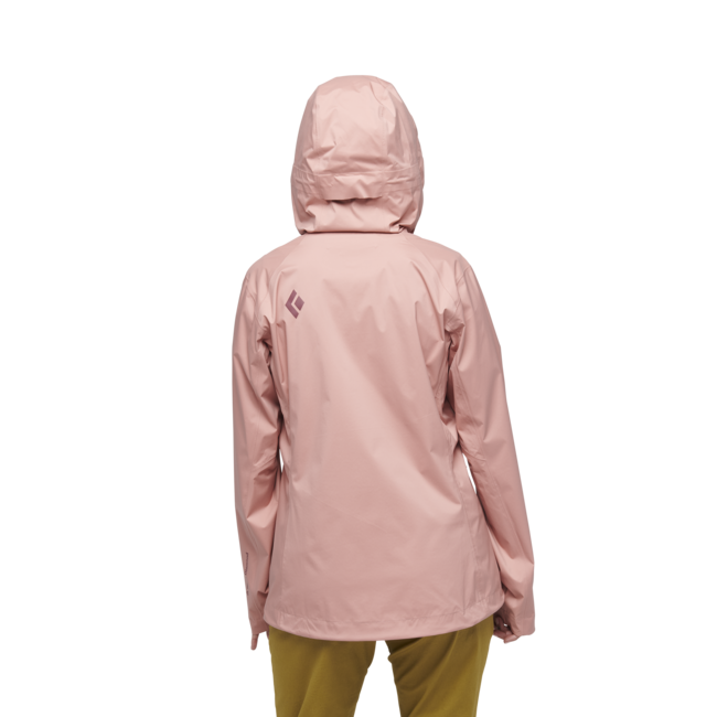 Black Diamond Stormline Stretch Rain Shell Women's Jacket, Chalk Pink