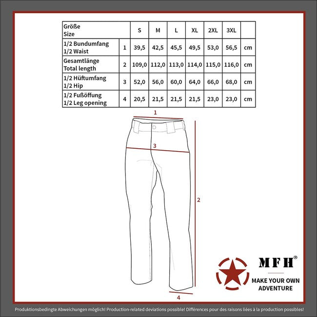 MFH US Combat BDU Tactical Pants, M 97 SK Camo