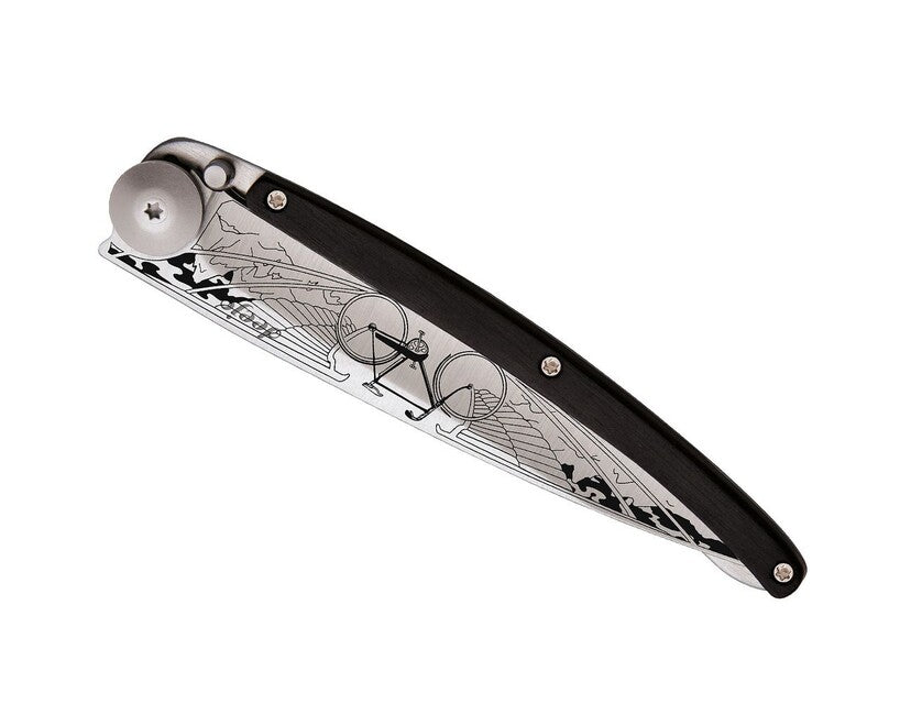 Deejo zatvárací nôž Tattoo ebony wood Bicycle