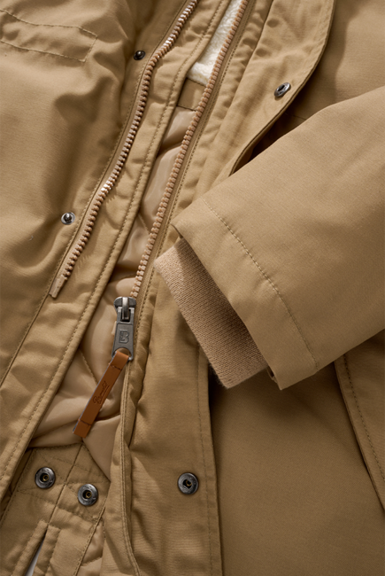 Brandit Marsh Lake Teddy Parka, Camel