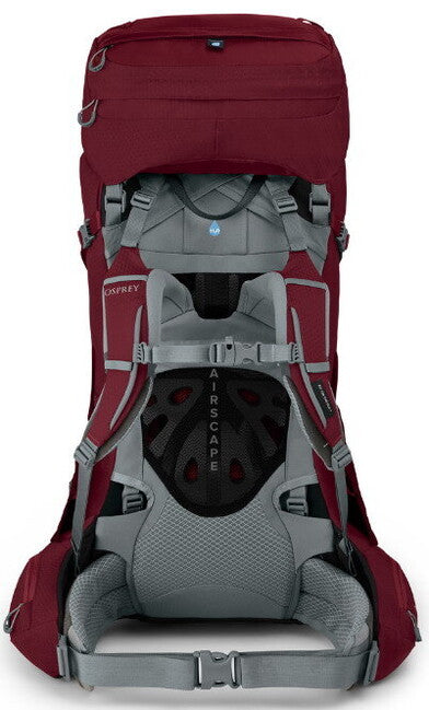 Osprey Ariel 55 II Hiking Backpack, Claret Red