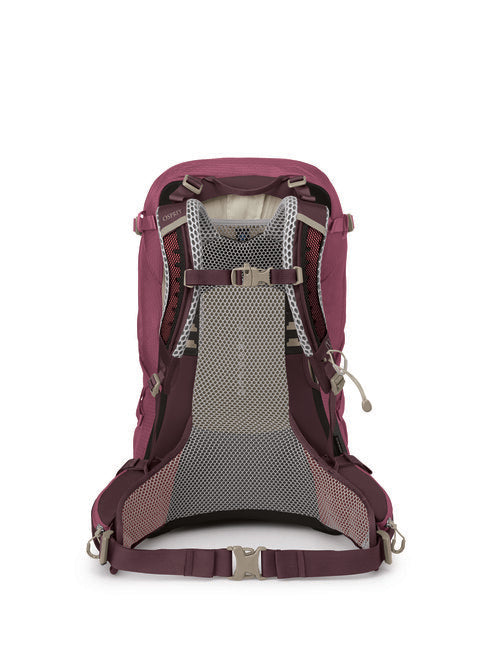 OSPREY Sirrus 34 Backpack, Elderberry Purple/Chiru Tan