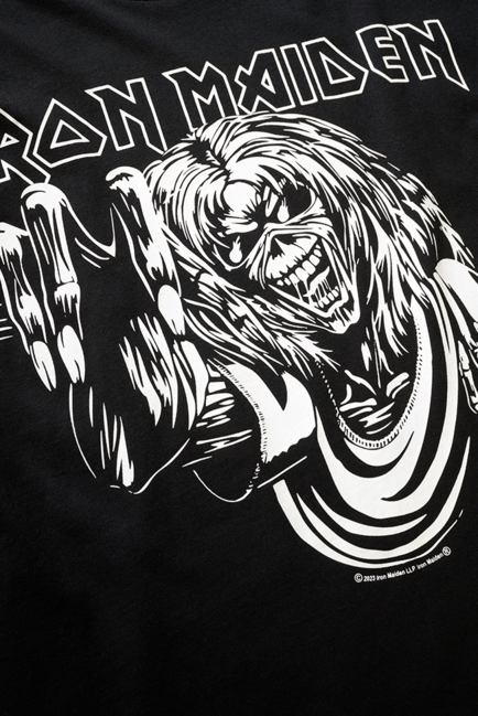 Brandit Iron Maiden Eddy Glow T-Shirt, Black