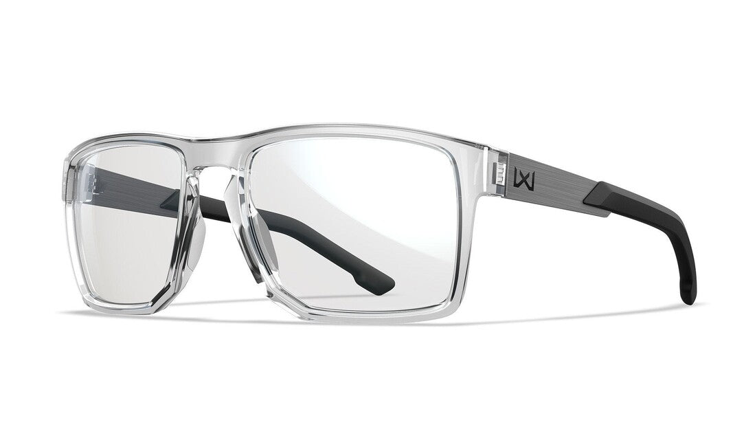 Wiley X Apex Sunglasses, Captivate Grey / Gloss Crystal Clear