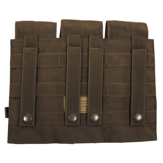 MFH Triple Magazine Pouch, Olive
