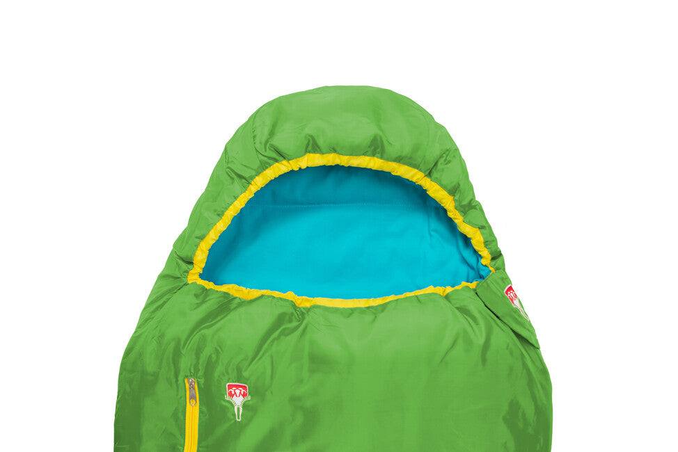 Grüezi-Bag Kids Colorful Grueezi Children's Sleeping Bag, Gecko Green