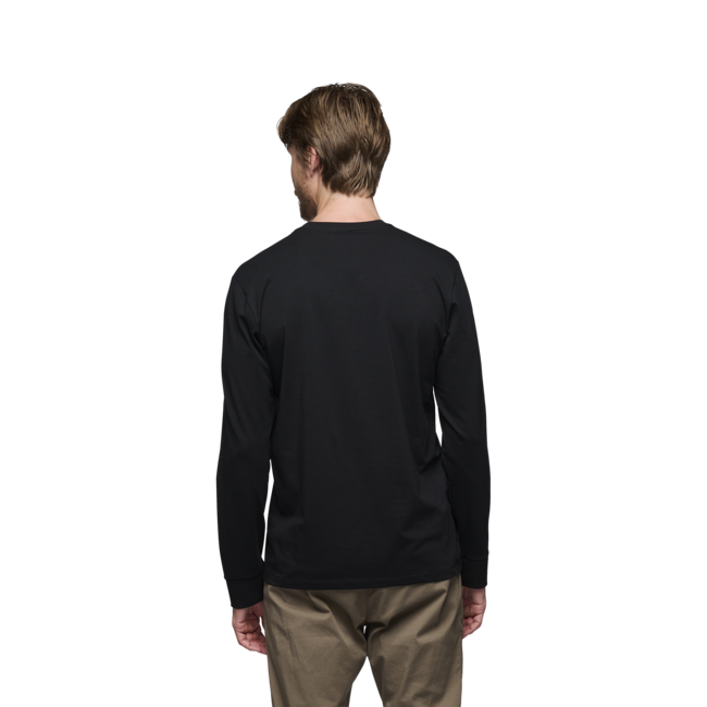 Black Diamond Men's Long Sleeve Heritage Wordmark T-Shirt, Black