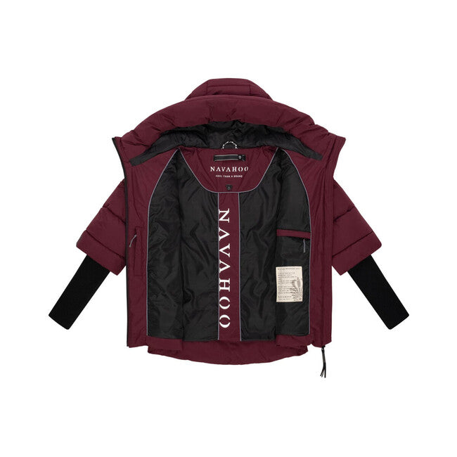 Navahoo Women's Winter Jacket LOTUSHERZ XIV, Wine