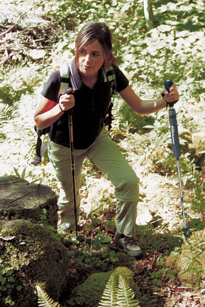 EuroSchirm Komperdell Combined Trekking Pole with Umbrella, Black