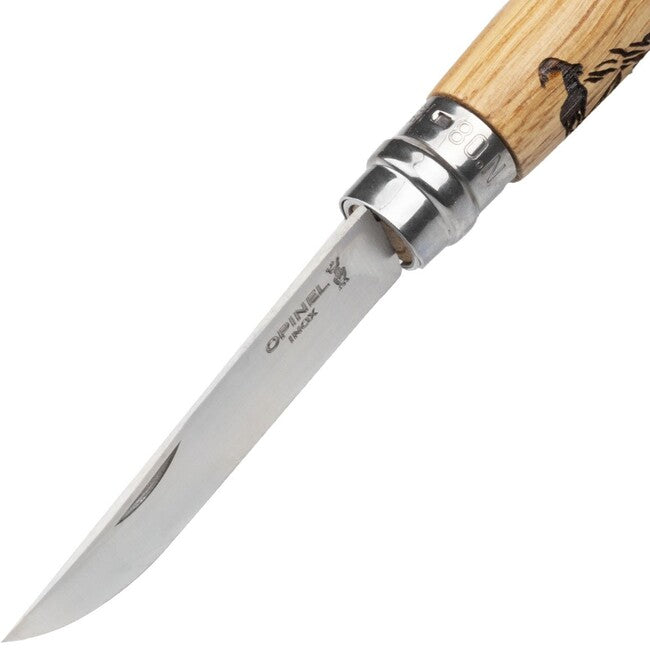 Opinel Folding Knife with Chamois Motif VRI N°08 Inox Animalia 2019