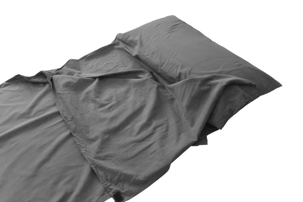 Origin Outdoors Poly-Cotton Sleeping Bag Liner, Rectangular, Anthracite