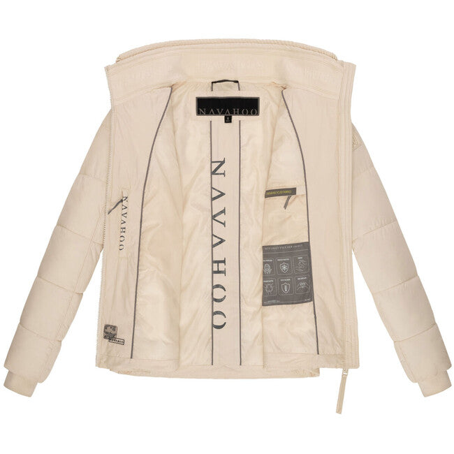 Navahoo Women's Winter Jacket Liebesfee, Cream