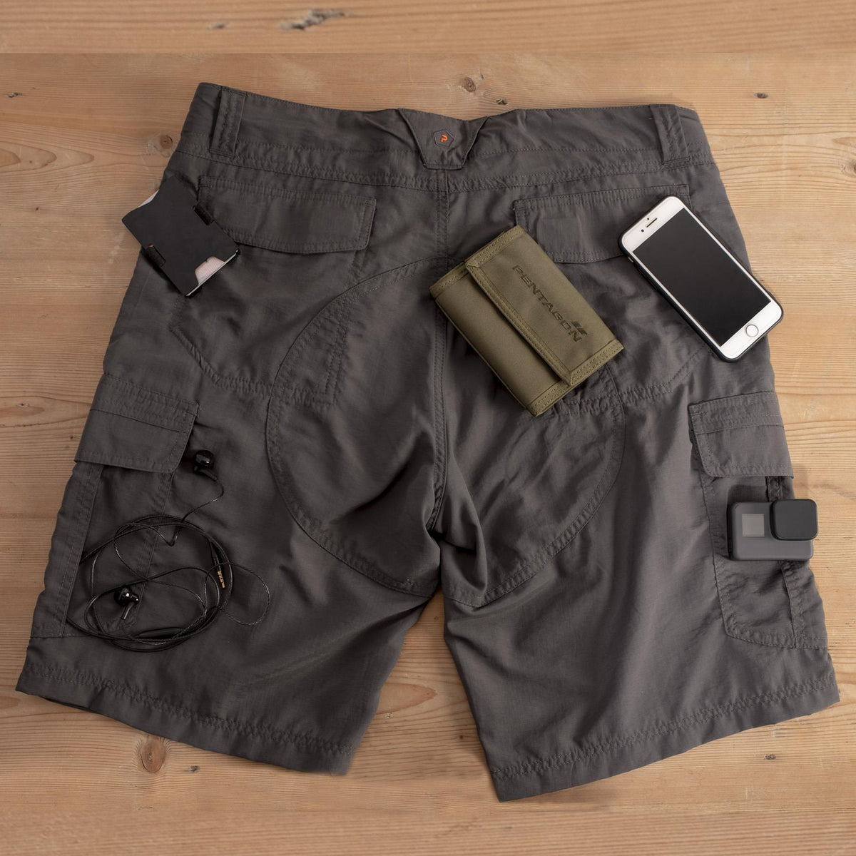 Pentagon Gomati Shorts, Cinder Grey