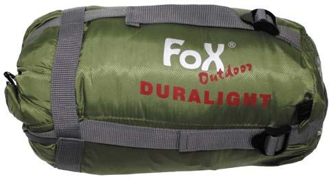 Fox Duralight Lightweight Sleeping Bag +2/+18°C, Olive-Black
