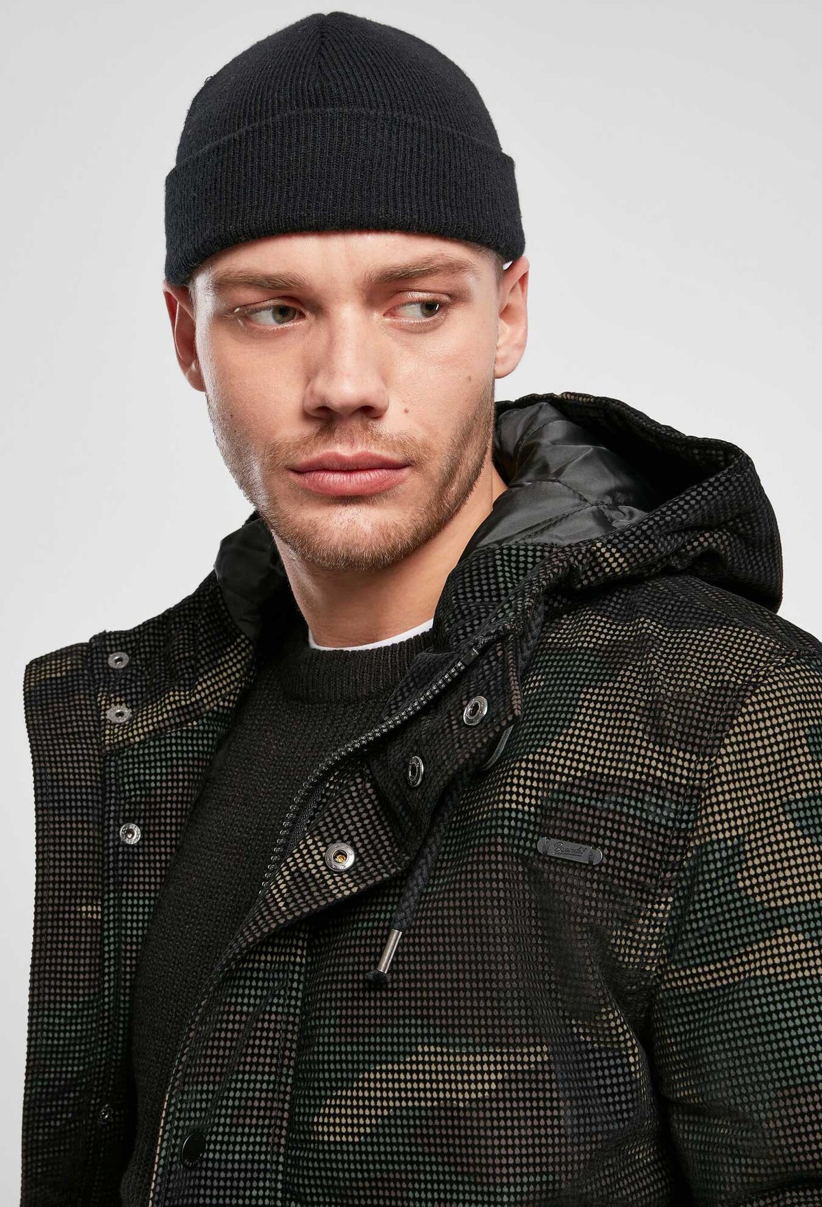 Brandit Grid Camo parka, woodland