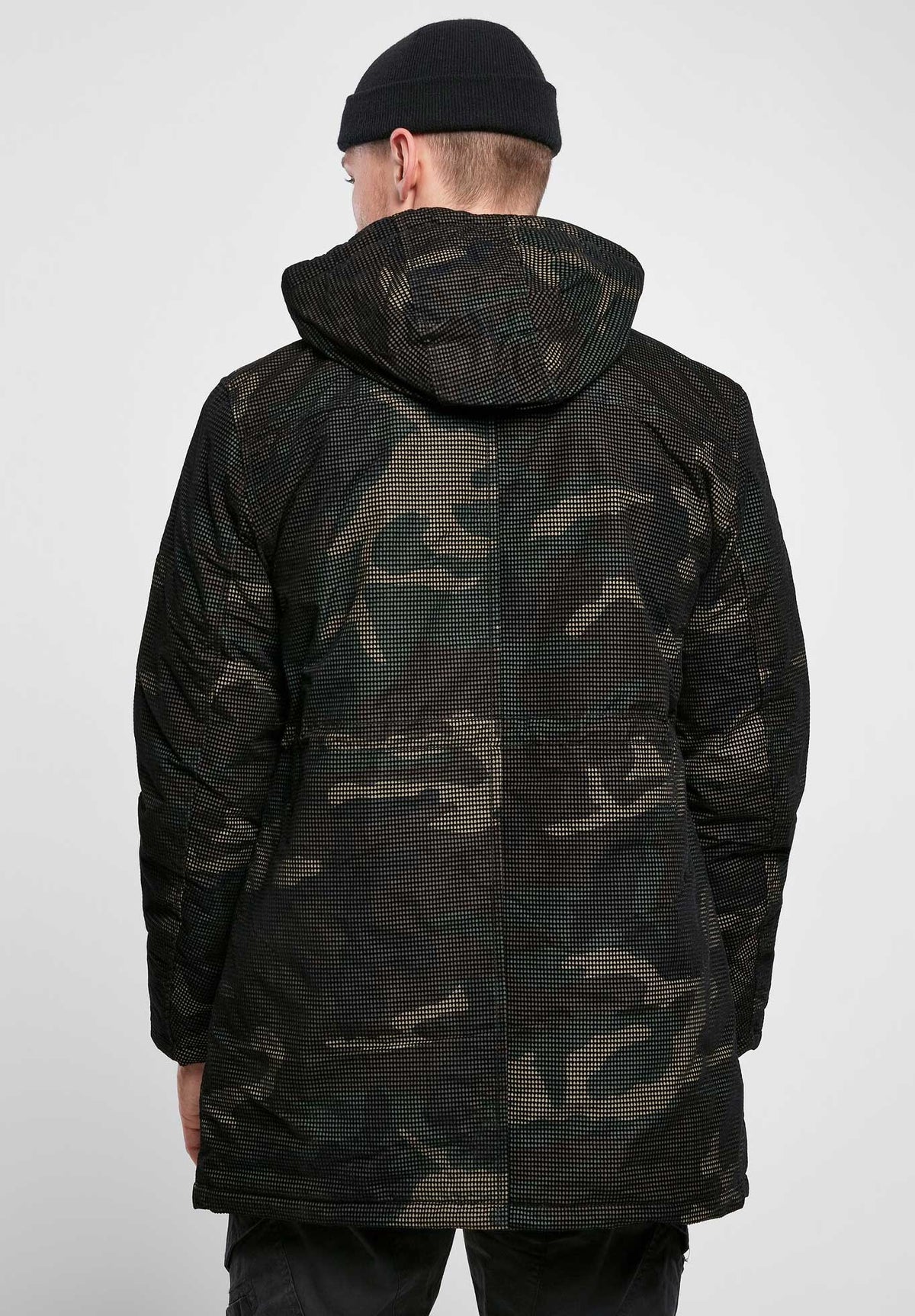 Brandit Grid Camo parka, woodland