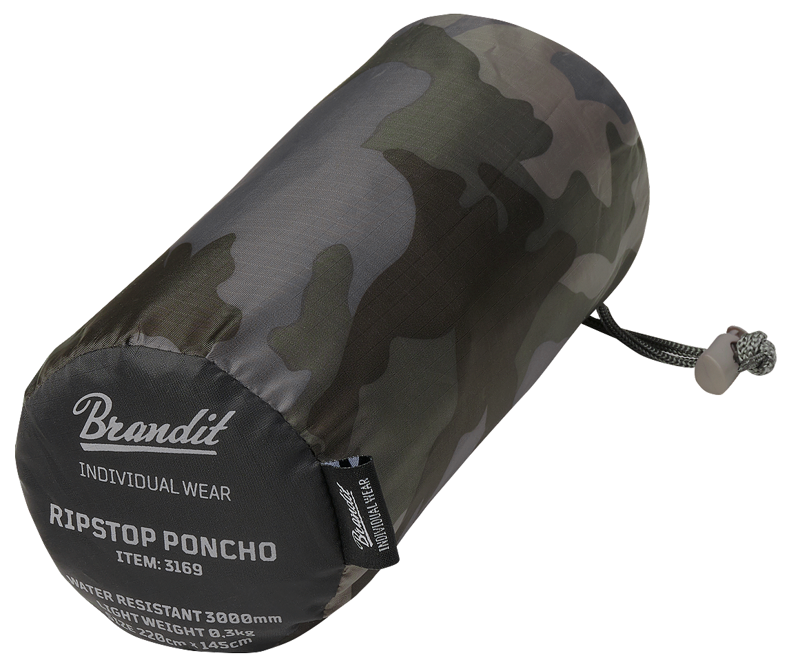 Brandit Ripstop pončo, darkcamo