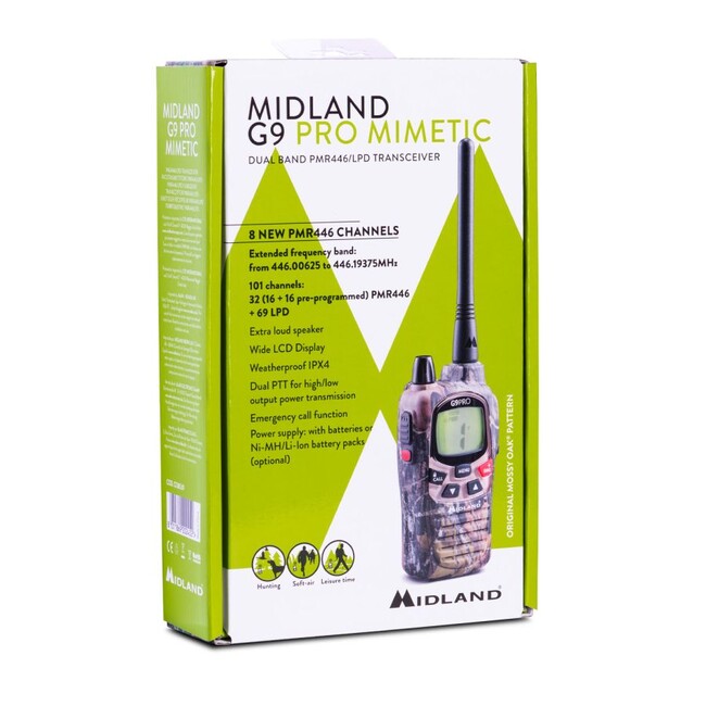 Midland G9 Pro Walkie-Talkie, Camo