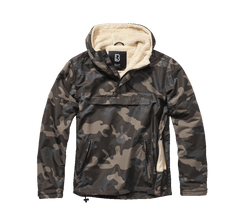 Brandit Windbreaker Sherpa jacket, Darkcamo