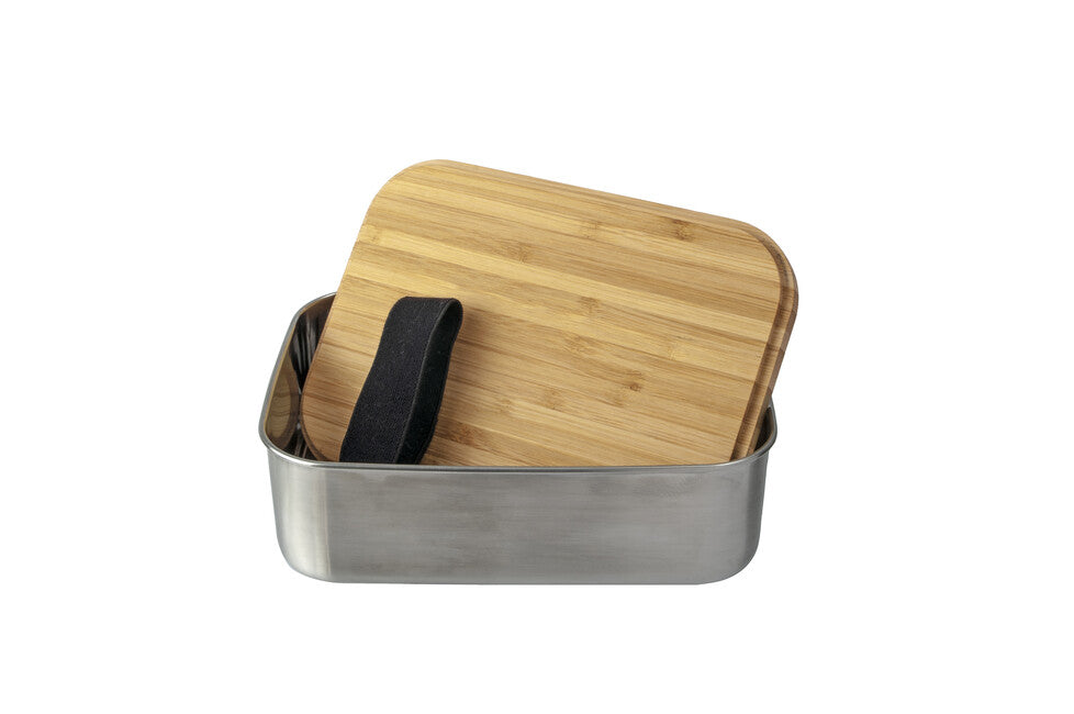 Origin Outdoors Bamboo Lunch Box Stainless Steel 1.2L