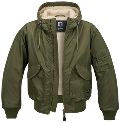 Brandit CWU Hooded Jacket, Olive