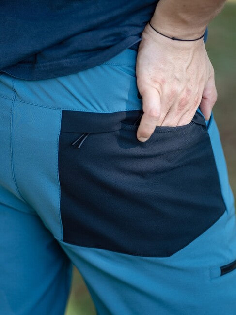 HUSKY Kavia Men's Softshell Pants, Turquoise/Black