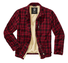 Brandit Classic Sherpa Jacket, Black-Red