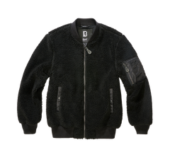 Brandit MA1 Sherpa Jacket, Black