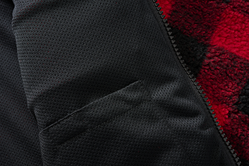 Brandit Teddyfleece Fleece Jacket, Red/Black