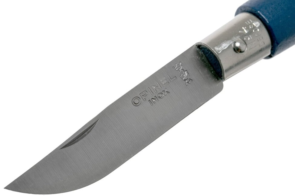 Opinel VRI N°04 Folding Keychain Knife, Navy Blue