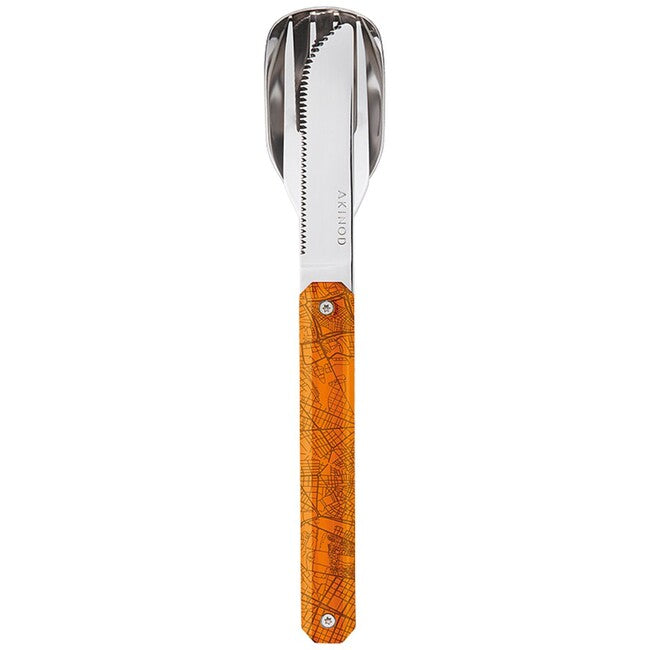 Akinod A01M00016 Cutlery Set 12h34, Downtown Orange