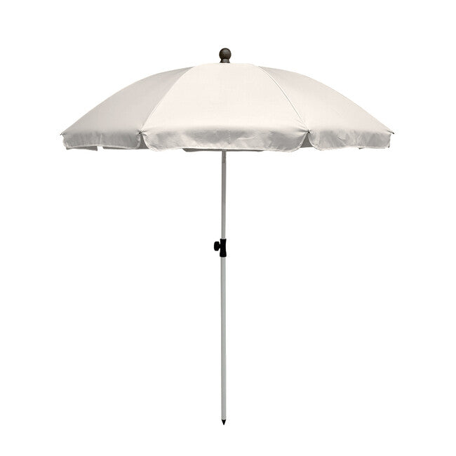 Origin Outdoors Beach Umbrella with Silver Coating, UPF 50+ and Folding Mechanism