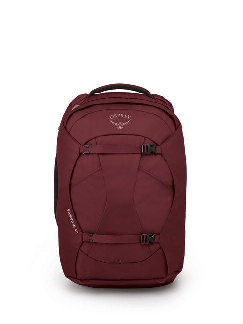Osprey Fairview 40 Travel Backpack, Zircon Red