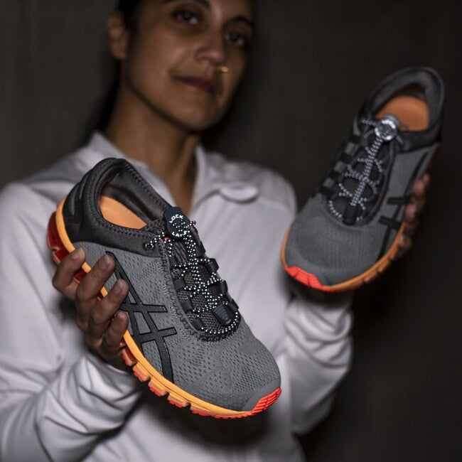 Lock Laces Shoelaces, Reflective Storm Gray