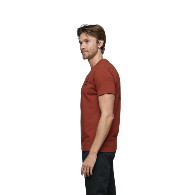 Black Diamond Boulder Men's Short Sleeve Shirt, Burnt Sienna