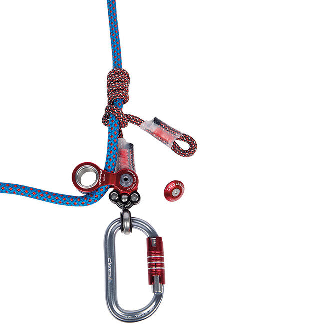 CAMP Positioning Log with Rotating Pulley GYRO and Auxiliary Pull Pulley for Arborists and Professional Rescuers Gyro Lanyard Single + 2 × 2125
