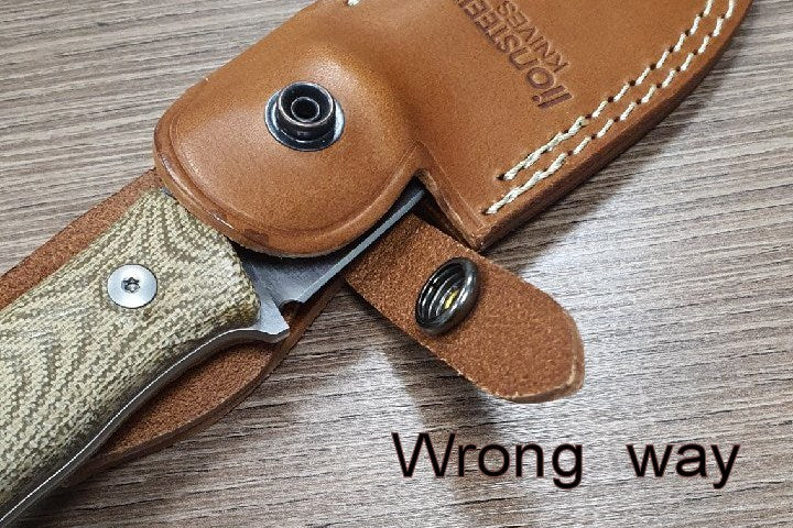 Lionsteel M3 Hunting Knife with Natural Canvas Handle, CVN