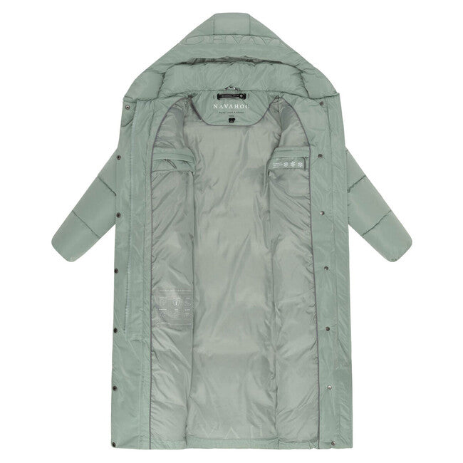 Navahoo Women's Long Winter Jacket EISBLICK, Smokey Mint