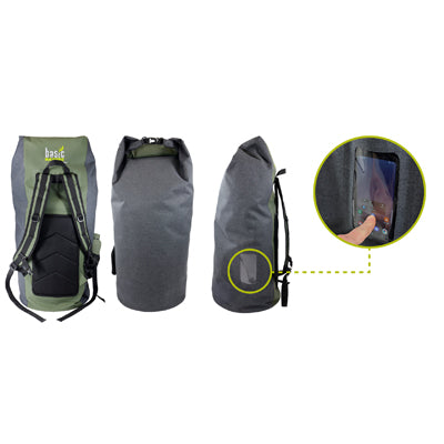 BasicNature Waterproof Bag 90L, Grey-Green