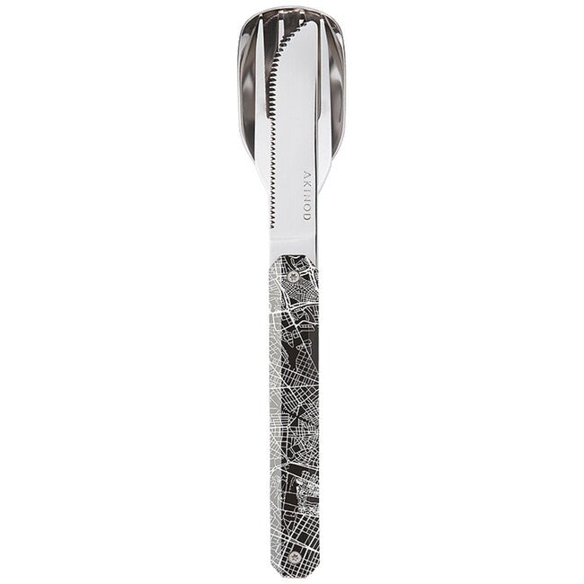 Akinod A01M00011 Cutlery Set 12h34, Downtown Noir